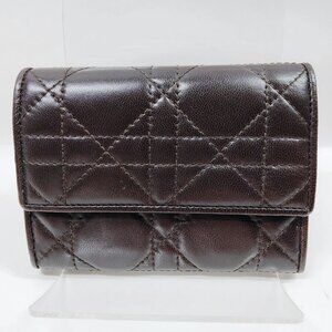 Christian Dior Wallet Brown Leather 180-081825